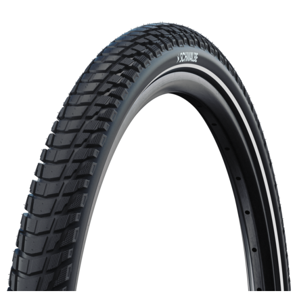Schwalbe marathon plus tour - cablato - addix e - smart dualguard - 28x1.75 - nero + reflex