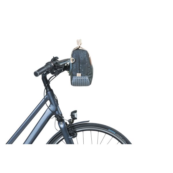 Basil Bohème City Bag- Blue, Elegant Hand-, Shoulder and handlebar bag, Water-repellent, 8 liters Content
