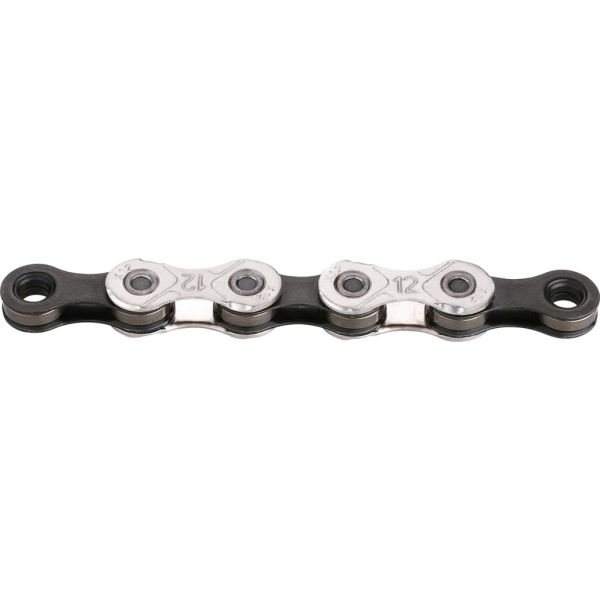 KMC X12 Cadena de bicicletas 126 Plata plateada Negro
