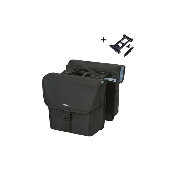 Basil Bag Go Mik Double Black 32L