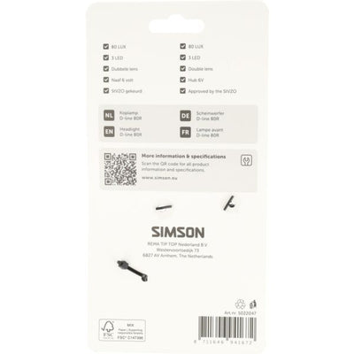 Simson faro anteriore aurora d-line 80r