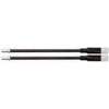 RST REGOLABILE FLEX V-BRAKE CAVO LIGUATO METALE NERO (2 pezzi)