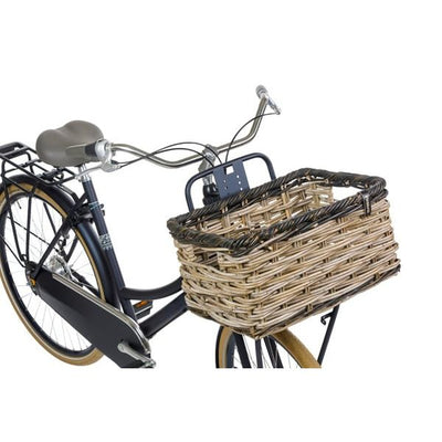 Basil Bicycle basket Dijon Large Gray Black