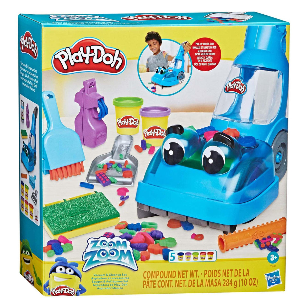 Play-doh zoom zoom stofzuiger en opruimset