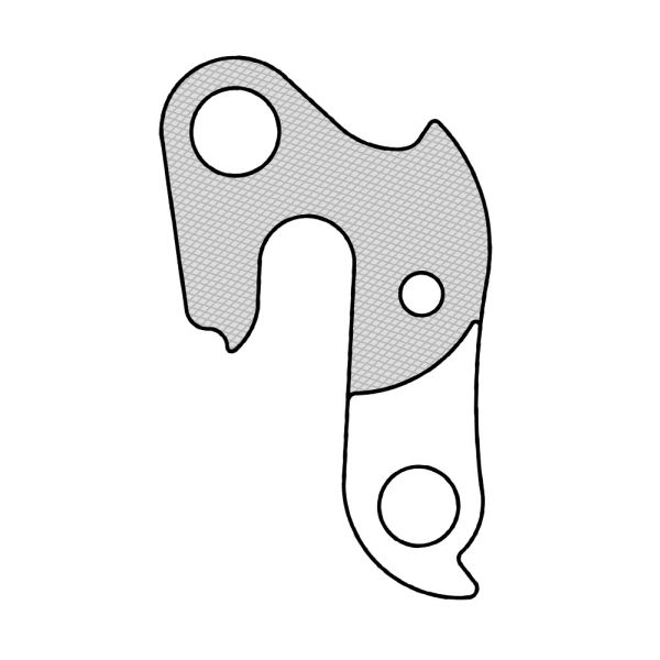 Union Derailleurpad GH-133 con ajuste de tornillo M8X0.75 +M5X0.8