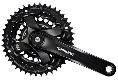 Shimano crankstel fc-ty501 altus 42x34x24t 170mm 6-8 speed zwart