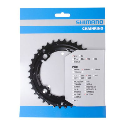Shimano Chain Top 36 Tands Alivio FC-M4000 FC-M4050 (AC) 9 Velocidad Negro