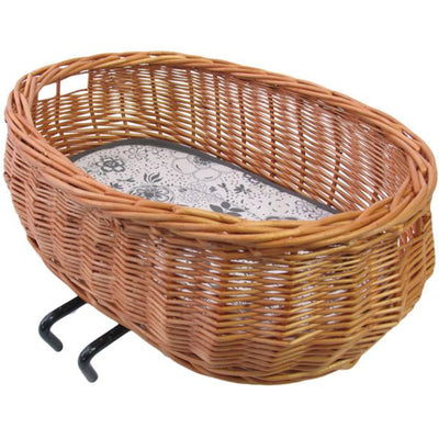 Basil Plutone - Dog Bike Basket - First - Brown