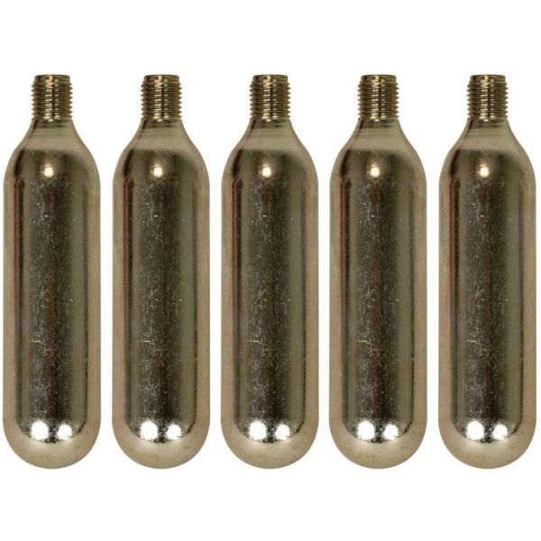 Dresco co2 patroon 16 gram staal zilver 5-delig