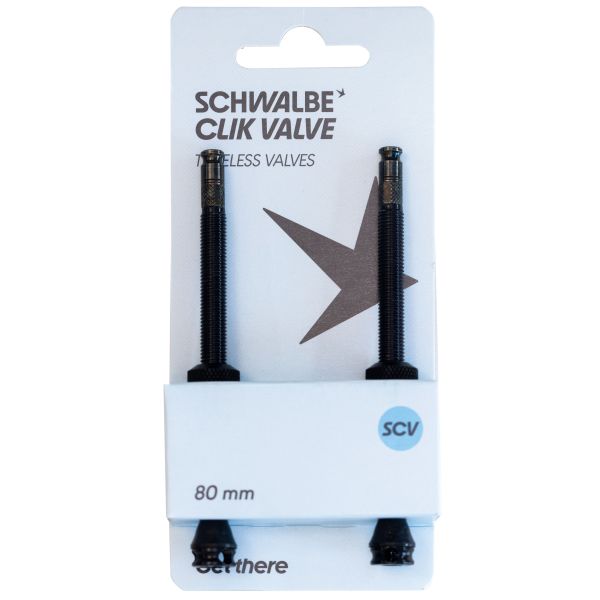 Tubos de extensión de la válvula Schwalbe 60 mm de negro