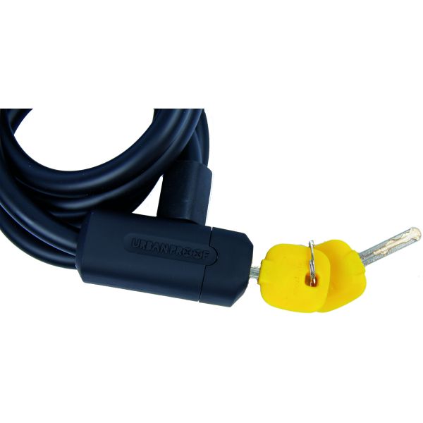 Lock a spirale urbano -resistente 12mm*150 cm nero