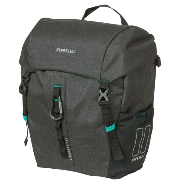 Basil borsa singola discovery 365d m mik 9l 12 x 25 x 33 cm - nero