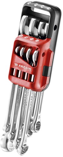 Facom 440 - set di chiavi combinate metriche in supporto - 440.jp8pb