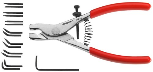Ganasce di ricambio Facom 470e per pinze per anelli elastici 467 e 469 - 470.e7