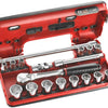 Facom compacte 3 8 doppenset 6-kant, met ratel met stofdichte kop - jl.dbox1pb
