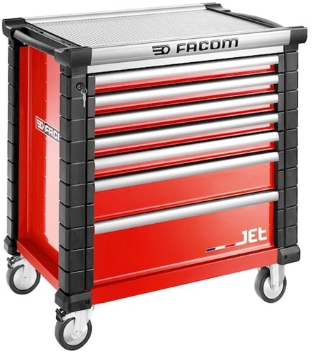 Carrello portautensili Facom jet 7 cassetti m4 rosso - jet.7m4a