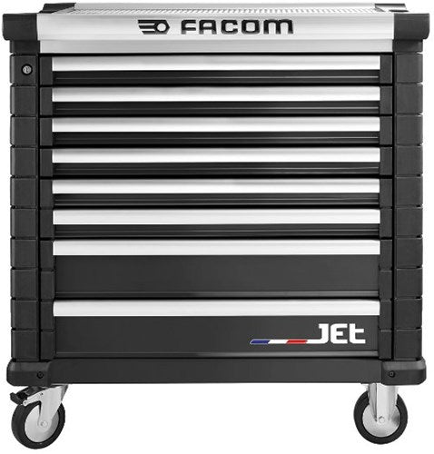 Carro herramientas facom jet+ 8 cajones m4 negro