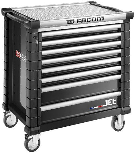 Carro herramientas facom jet+ 8 cajones m4 negro