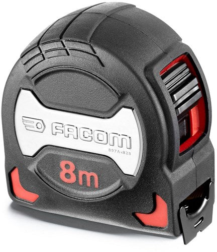 Cintas métricas Facom con carcasa de agarre 8m - 897a.828pb