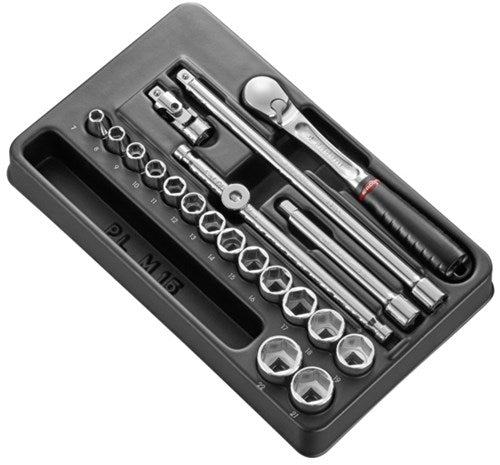 Facom modulo 3 prese 8” 6 facce e cricchetto - mod.jl161-36