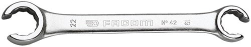 Chiave poligonale aperta Facom piegata 15° 19x22 mm l220mm - 42.19x22