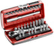 Facom set 1 4'' con cricchetto con flessione 180°. testa, 31 pezzi