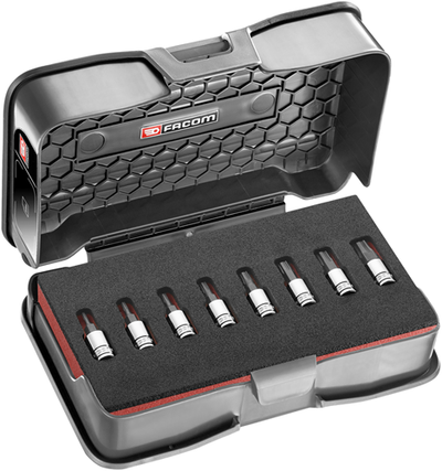 Facom Facom Bitset ¼ a 6 lati OGV-GRIP HARD Acciaio Nero