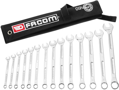 Composición Facom de 14 llaves combinadas ogv grip xl en un kit - 441.jv14grppb