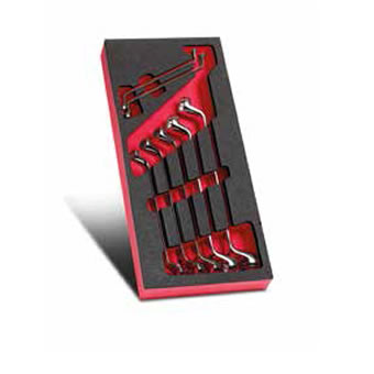 Facom mod met 7 verdiepte ringsleutels van 6-19mm