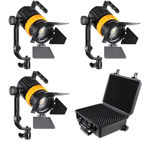 Falcon Eyes Biulor Mini LED Fresnel Set P-5AD-K3