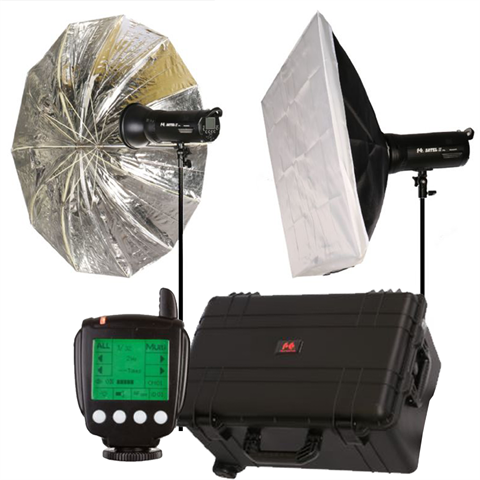 Falcon Eyes Studioflits establece el satélite dos kit en la batería para Nikon