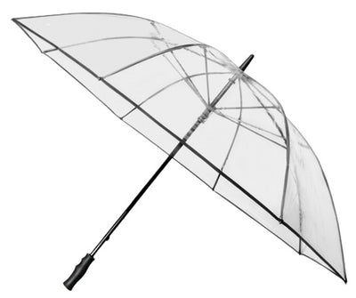 Falcone paraguas de 120 cm poliéster transparente negro
