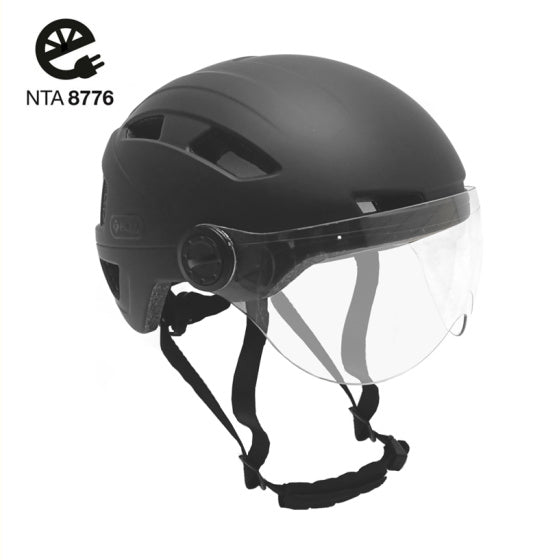 Casco Visor 55-58 cm Black Dimensione M