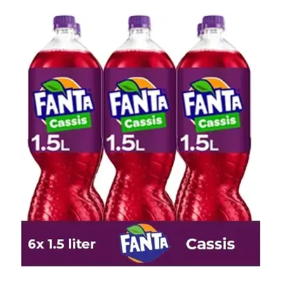 Fanta cassis pet fles (6x 1,5 liter)