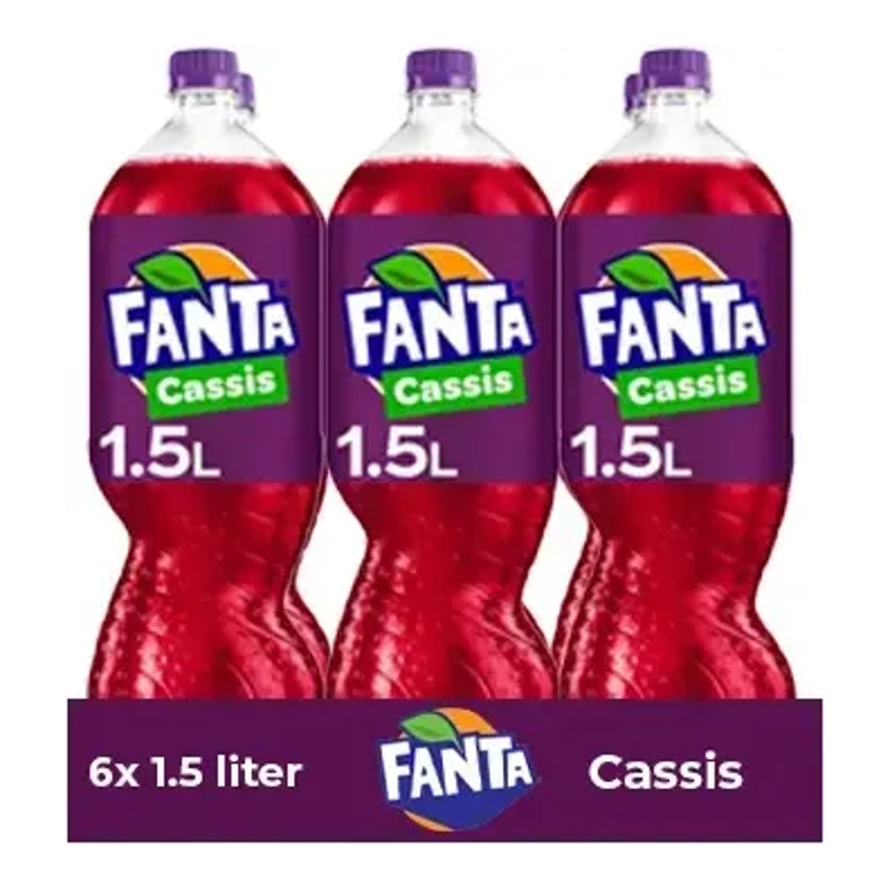 Botella pet fanta cassis (6x 1,5 litros)