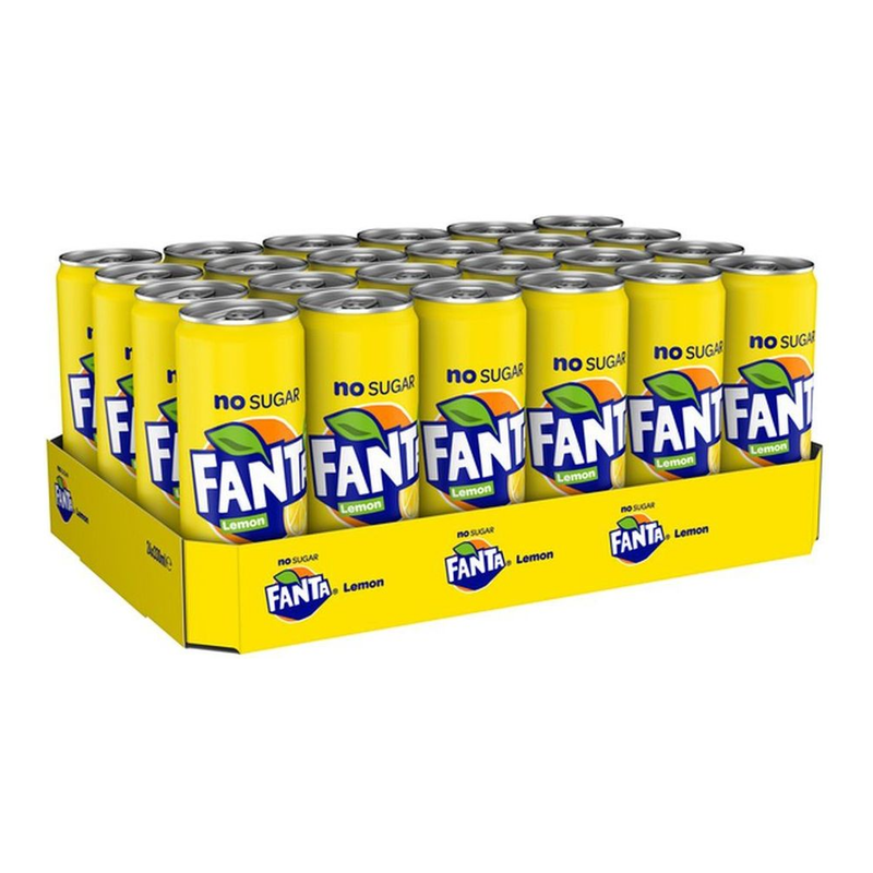 Fanta limone senza zucchero lattina (24x 33cl)
