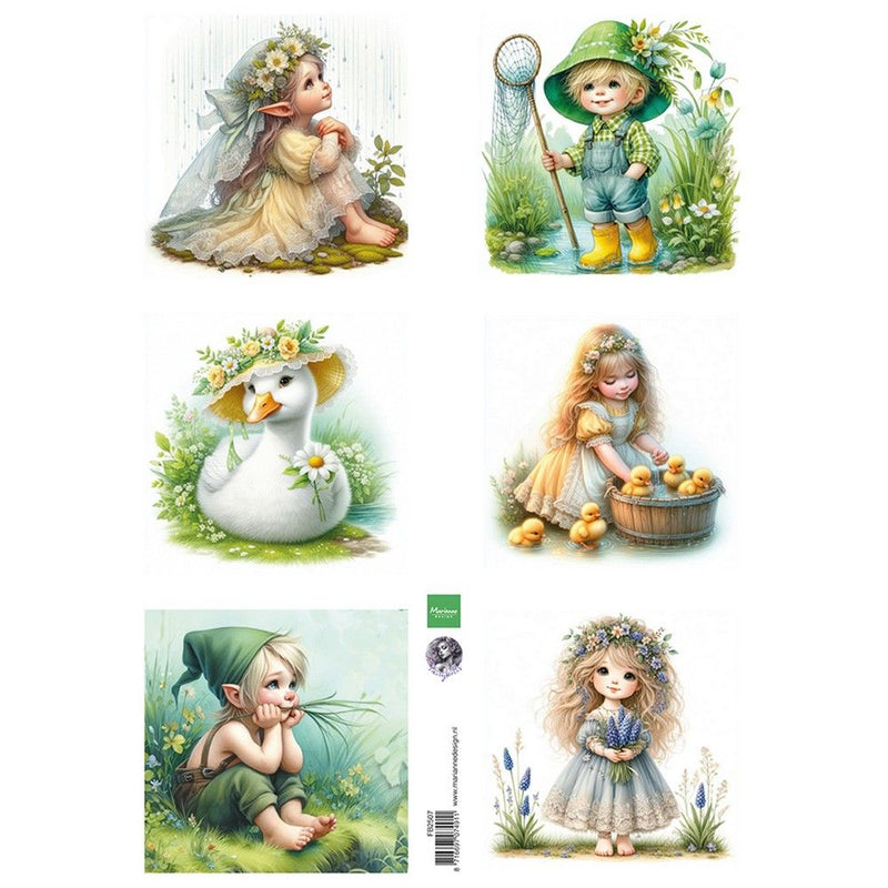 Diseño Marianne • sábanas cortadas acogedoras primavera de fairybells