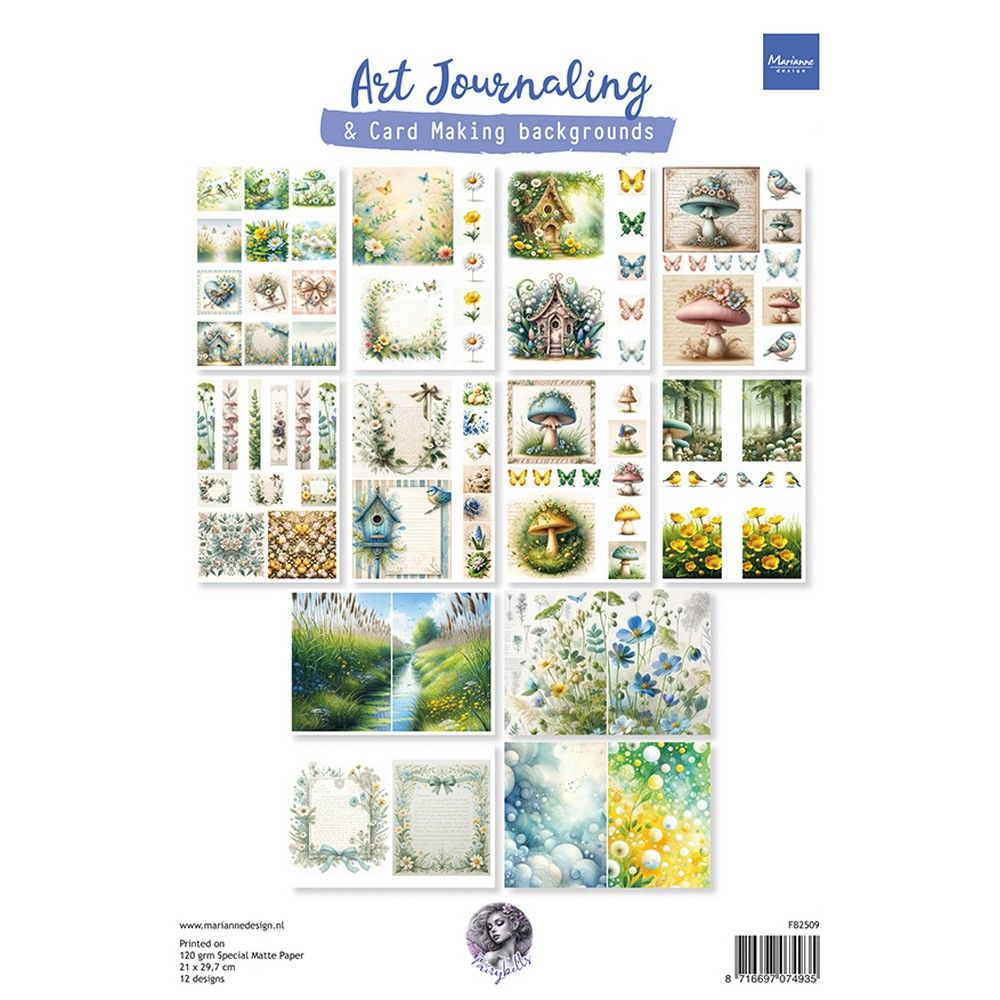 Marianne design • blocs art journaling primavera establecido por fairybells