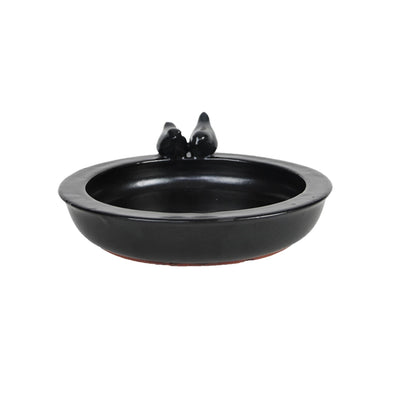 Esschert design birdbath ceramic gray