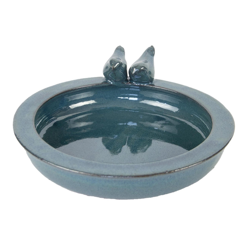 Esschert design vogelbad keramiek petrol