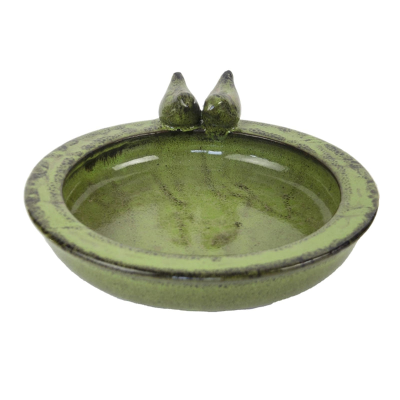Esschert design vogelbad keramiek groen