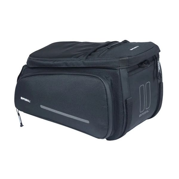 Basil backpack move trunk bag move velcro strap fastening black