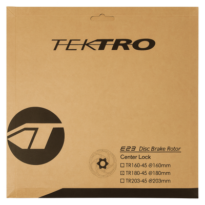 Disco de freno tectro tr180-45 Ø180x2.3 mm Centerlock plateado