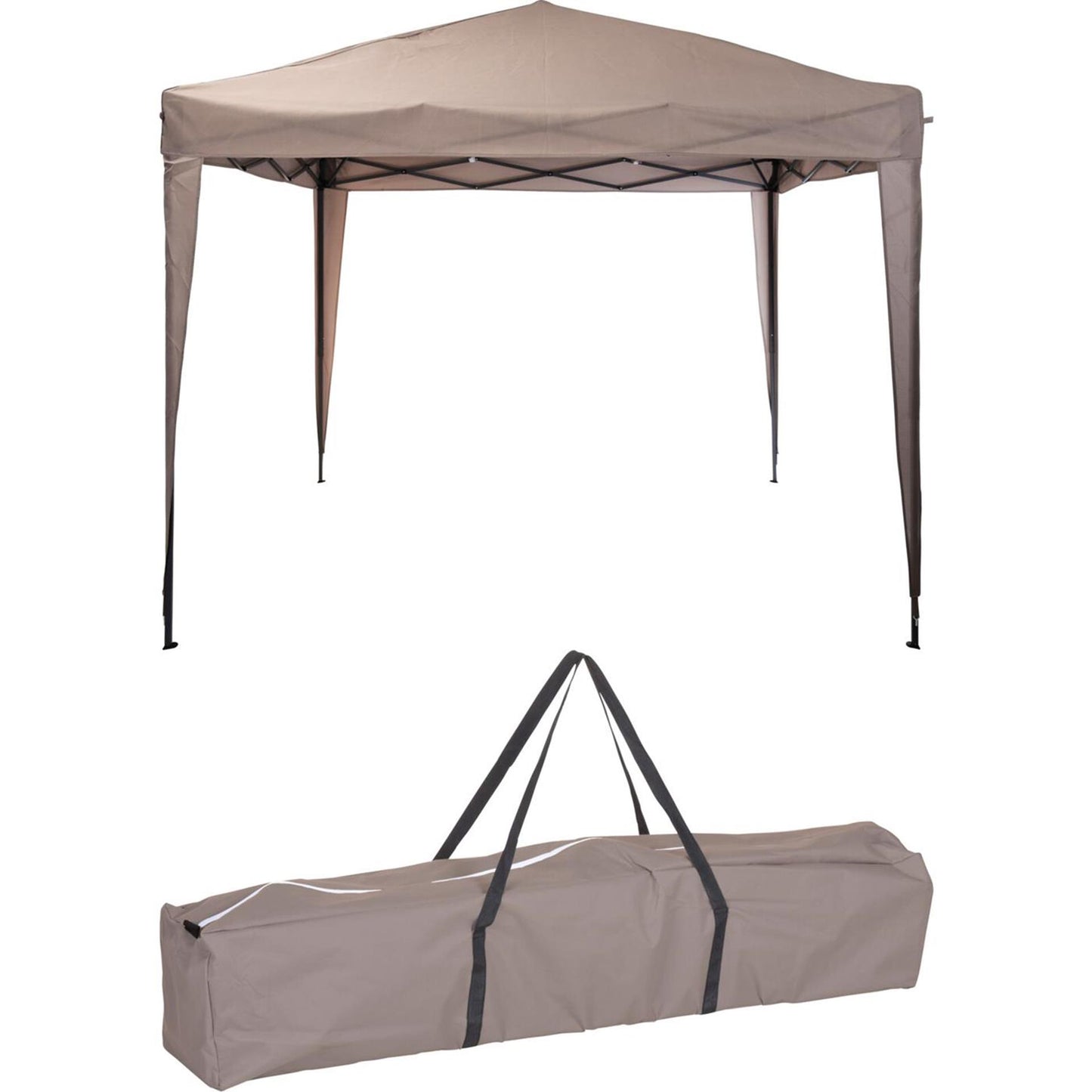 Tenda da festa pieghevole 300xh250cm tortora