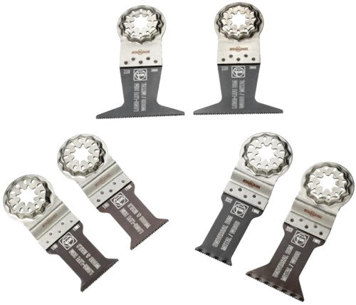 Set di lame per sega Fein Best of E-Cut SL Wood+Metal da 6 pezzi