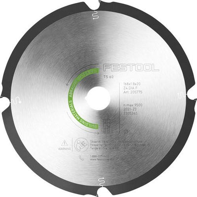 Accessori Festool lama sega circolare diamantata dia 168x1,8x20 f4 materiali abrasivi - 205769