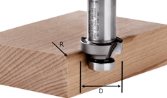 Festool accessoires hw r2-ofk 500 afrondfrees hw | 490092