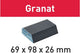 Festool accessoires schuurblok granat | 69x98x26 | 120 co gr 6 - 201084