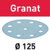 Festool accessoires schuurschijf granat | stf d125 8 | p320 | gr 10 - 497150