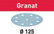 Accesorios Festool disco abrasivo granat | stf d125 8 | p320 | gr 10 - 497150